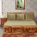 Delvik Sheesham Wood Sofa Cum Bed