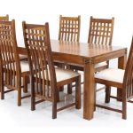 Albion Wooden Dining Table with 6 Chairs | Sheesham Wood Dining Set | Wooden Dining Set | Dining Room Furniture | Soni Art