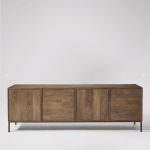 Wilton Solid Wood TV Unit 59" | Solid Wood TV Cabinet | Wooden TV Unit with Storage | Soni Art