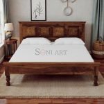 Loumpa Sheesham Wood Carving Bed