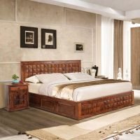 Diamond Provincial Sheesham Solid Wood Bed