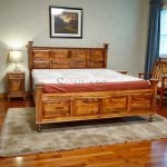 Piller Large Solid Sheesham Wood Bed
