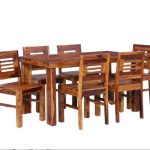 Panay Wooden Dining Set of 6 Chairs | Sheesham Wood Dining Table | Sheesham Wood Dining Furniture | Soni Art