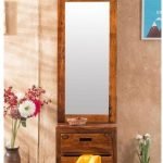 Nichols Wooden Mirror Dresser | Bedroom Furniture | Wooden Storage Furniture | Dresser with Drawers | Sheesham Wood Furniture | Soni Art