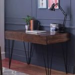 Nikel Solid Mango Wood Desk Table | Wooden Study Desk | Study Table with Drawers | Soni Art