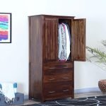 Avanca Solid Sheesham Wood Wardrobe | Wooden Wardrobe for Bedroom Furniture | Buy Best Wardrobes at Best prices online in India | Soni Art