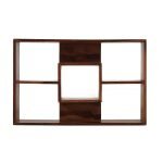 Amy Solid Sheesham Wood Bookshelf | 5 shelf storage bookshelf | Mango Wood Bookshelf | Solid Wood Bookshelf Online | Soni Art