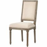 Bella Solid Wood Chair | Wooden Chair in Distressed White Finish | Dining Room Chairs | Soni Art