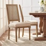 Bella Rectangular Canning Solid Wood Chair | Buy Cane Chair Online | Cane Wooden Dining Chair Online | Soni Art