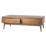 Vazanta Coffee Table With Drawers | Buy Wooden Coffee Table with Storage | Centre Table with Storage | Coffee Table with Drawers | Soni Art | Mango Wood Furniture Online