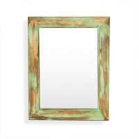 Yale Rustic Finish Wooden Mirror Frame With Mirror - Image 3
