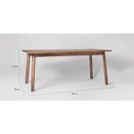 Cona Solid Wood Table With Round Legs | Wooden Dining Table | Mango Wood Furniture | Soni Art