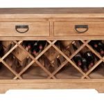 Brightlivin Wooden Bar Cabinet Natural Mango | Bar Cabinet with Bottle Holders | Bar Cabinet with Storage | Soni Art