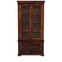 Clyde Sheesham Wood Crockery Unit | Sheesham Wood Furniture in India | Buy Solid Wood Crockery Unit Online in India at Best Prices | Buy Sheesham Wood storage furniture in India | Soni Art