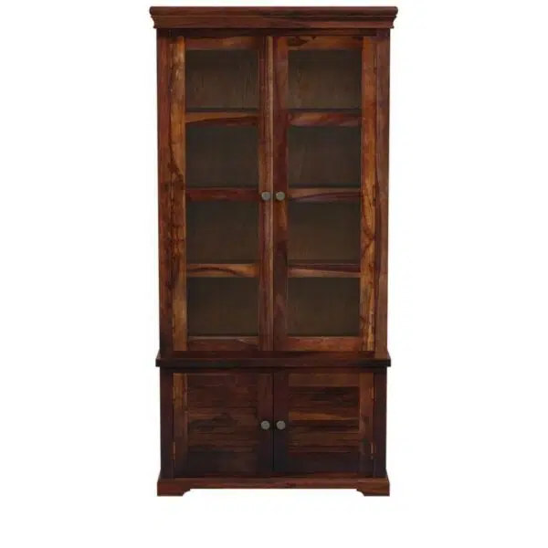 Clyde Sheesham Wood Crockery Unit | Sheesham Wood Furniture in India | Buy Solid Wood Crockery Unit Online in India at Best Prices | Buy Sheesham Wood storage furniture in India | Soni Art
