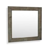Kansas Rustic Mango Wooden Mirror Frame 32" - Image 3