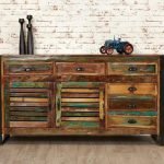 Lawton Reclaimed Wood Sideboard | Reclaimed Wood Cabinet Sideboard | Wooden Sideboard with Drawers | Reclaimed Wood Furniture | Soni Art