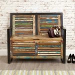 Tixan Wooden Entryway | Entryway Bench with Storage | Wooden Entryway with Storage | Reclaimed Wood Furniture | Soni Art