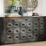 Glone Green Distressed Finish Chest of Drawers | Distressed Finish Furniture | Wooden Chest of Drawers | Solid Wood Furniture | Soni Art