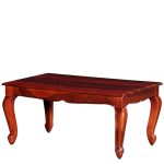 Mira Sheesham Wood Brown Color Carved Leg Coffee Table | Sheesham Wood Furniture | Wooden Coffee Table by Soni Art