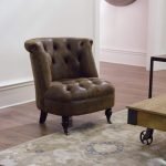 Fowler Single Seater Leatherette Tufted Sofa | Single Seater Sofa | Leatherette Sofa | Sofa for Living Room | Soni Art