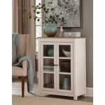 Casca Solid Wood Cabinet Glass Door | Buy Wooden Cabinet For Living Room Online in India | Buy Wooden Storage Furniture Online in India | Soni Art