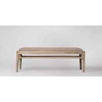 Avellio Mango Wood Modern Comfortable Cushion Bench | Buy Outdoor Bench Online in India at Best Prices | Balcony Bench | Solid Wood Bench | Soni Art