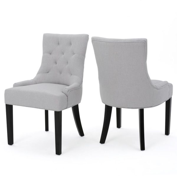 light grey noble house dining chairs 299538 64 21.50 in. deep x 24.75 in. wide x 35.75 in. high | Soni Art