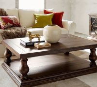 Mevik Carved Brown Color Coffee Table | Wooden Coffee Table by Soni Art | Carved Furniture | Soni Art