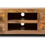 Sanfins Mango Wood TV Console | Mango Wood Storage Unit | Wooden TV Unit with Storage | Living Room TV Unit with Storage | Mango Wood TV Cabinet | Soni Art