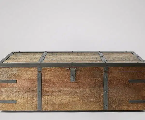 Joya Wooden Trunk Box | Solid Wood Trunk Table | Wooden Trunk Cum Coffee Table | Soni Art