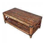 Jamy Center Table - Wooden Coffee Table with Shelf | Buy Centre Table | Soni Art