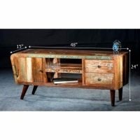 Selce Reclaimed Wood TV Cabinet - Image 3