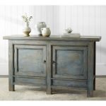 Shoyna Mango Wood Distress Blue Finish Console | Wooden Sideboard | Wooden Console | Console for Living Room | Soni Art | Mango Wood Furniture