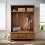 Euren Wooden Dresser and Coat Hanger | Mango Wood Furniture | Wooden Storage Furniture | Soni Art