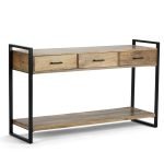 Karsina Wooden and Iron Console | Industrial Furniture | Soni Art