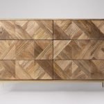 Modern Mango Wood Chest of Drawers with 6 drawers | Buy Wooden Chest of Drawers Online | Solid Wood Chest of Drawers | Soni Art