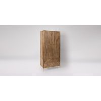 Barbara Solid Wood Wardrobe | Buy Solid Wood Furniture Online in India | Wooden Wardrobes for Bedroom Storage Furniture | Soni Art