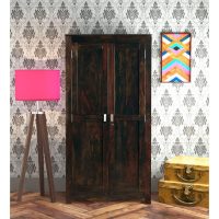 Dark Walnut Sheesham Wardrobe | Buy Wooden Wardrobe Almirah for Bedroom Online at Best prices in India | Sheesham Wood Furniture | Soni Art