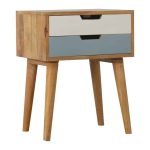Altona Wooden Bedside | Wooden Bedside Table with Drawers | Side Table with Storage | Bedside Cabinets | Soni Art
