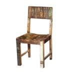 Narva Industrial Wooden Chair Set of 2