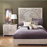 Viena Wood Carved Bed | Mango Wood Furniture Online in India | Wooden Bedroom Furniture Online in India | Wooden Carved Beds | Soni Art