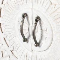 Clovis Wooden Carved TV Console - Image 4