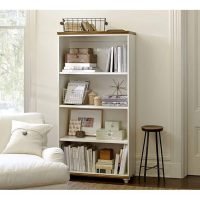 Heriot White Color Solid Wood Bookshelf - Image 3