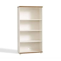 Heriot White Color Solid Wood Bookshelf | Wooden Bookshelf | Buy Bookshelfs In India | Soni Art