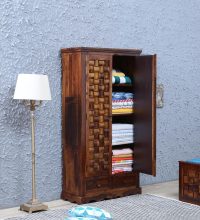 Jupiter Bedroom Sheesham Wood Wardrobe | Buy Storage Furniture for Bedroom Online at Best Prices In India | Sheesham Wood Furniture | Soni Art