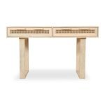 Klen Cane Wood Desk Table | Cane Desk Table | Wooden Desk Table | Study Table | Office Table | Soni Art