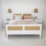 Floro Solid Wood Genuine Cane Rattan Bed