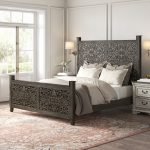 Vrena Solid Wood Hand Carved Bed | Buy Solid Wood Beds Online | Buy Wooden Double Beds Online in India | Buy Wooden bedroom Furniture Online | Soni Art | Mango Wood Beds | Carved Furniture
