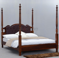 Ivan Solid Sheesham Wood Poster Bed - Image 2